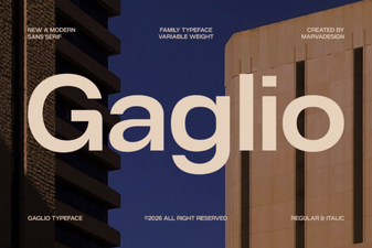 Gaglio Font Modern Design and Creative Usage Ideas