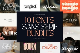 Modern Sans Serif Font Bundles for Design Projects