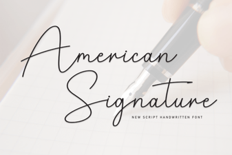 American Signature Font Design Ideas and Uses