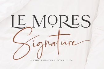 Le Mores Signature Font Design and Usage Ideas