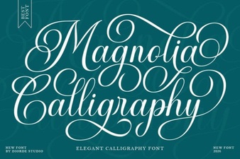 Magnolia Calligraphy Font for Creative Projects