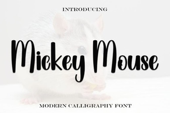 Mickey Mouse Font Design Projects
