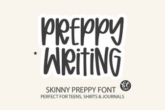Preppy Writing Font for Creative Projects