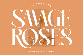 Savage Roses Font Design and Creative Uses